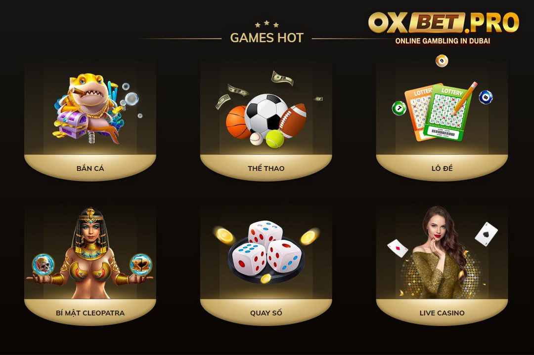 Thiết kế giao diện game của Oxbet