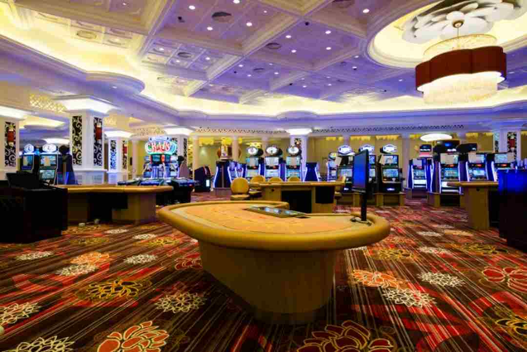 Không gian lộng lẫy tại một sảnh casino